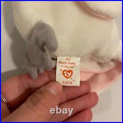 TY Beanie Baby Kuku the Cockatoo TAG ERRORS RARE RETIRED 1997 1998 Mint