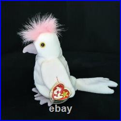 TY Beanie Baby Kuku the Cockatoo with TAG ERRORS RARE RETIRED Bird 1997 1998