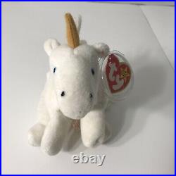 TY Beanie Baby Mystic the Unicorn 1994 Tan Horn PVC ERRORS EXTREMELY RARE