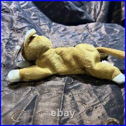 TY Beanie Baby Nip The Cat #4003 Tag Errors Rare 1993 PVC Pellets MINT