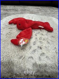 TY Beanie Baby Pinchers 1993 With Very Rare Tag Errors! And Has A Tag Case