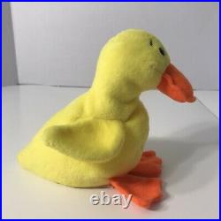 TY Beanie Baby Quackers the Duck 1994 PVC TAG ERRORS EXTREMELY RARE