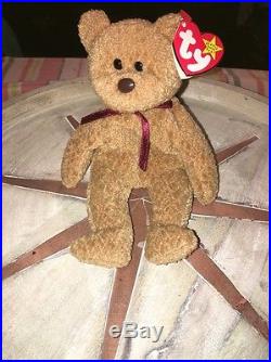TY Beanie Baby RARE Curly the Bear with Errors PVC Pellets