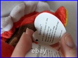 TY Beanie Baby Rare Retired Original Pristine Mint Condition 1996 Gobbles Turkey