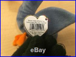 TY Beanie Baby SCOOP THE PELICAN Rare/Retired Vintage Birthday July 1 1996 JKT11