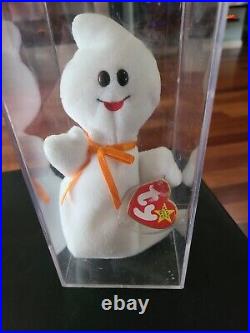 TY Beanie Baby SPOOKY the Ghost. Rare With Errors. Retired