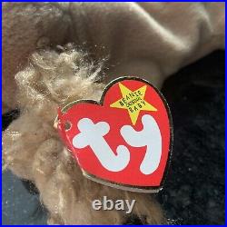 TY Beanie Baby Spunky the Crocker Spaniel Dog 1997 with Tag Errors RARE
