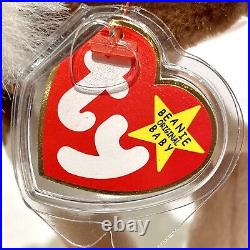 TY Beanie Baby Stretch the Ostrich 1997 Rare with Errors & PVC pellets