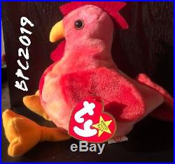 TY Beanie Baby Strut The Rooster MWMTs RETIRED RARE ERROR ODDITY