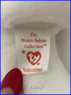 TY Beanie Baby Valentino Bear Errors RARE! Mint Condition. AWESOME
