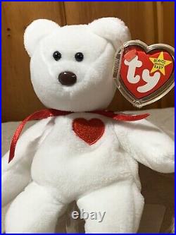 TY Beanie Baby Valentino Rare Brown Nose + Multiple Errors 1994 MINT