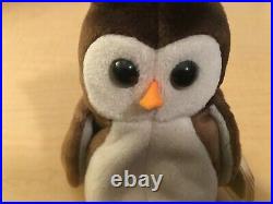 TY Beanie Baby WISE THE OWL Rare/Retired Vintage Birthday May 31 1997 JKT11