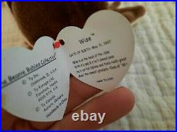 TY Beanie Baby Wise Rare Tag Error 1997/1998 Retired