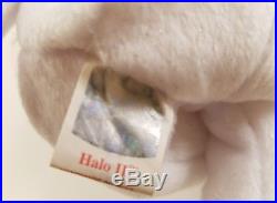 TY Halo II Beanie Baby 2 Retired 2000 Nose Error Angel Wings Rare
