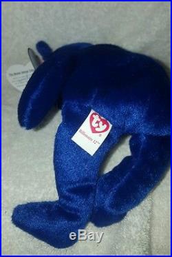 TY Inc BILLIONAIRE BEAR #12 Beanie Baby Signed Mint with tags SIGNED rare