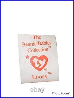TY Loosy Beanie Baby with Errors RARE RETIRED 1998 NEW (MINT)