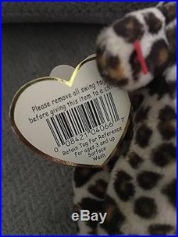 TY Original 1996 Beanie Baby FRECKLES The Leopard RARE AND RETIRED