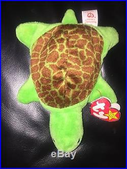 Ty Beanie Baby Speedy The Turtle Style 4030 Authentic 1993 Tag Errors PVC for sale online