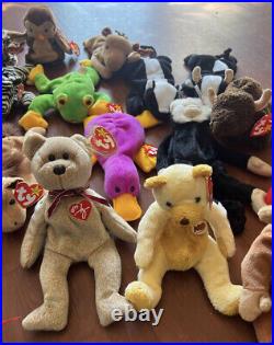TY beanie babies BUNDLE. 44 Beanies. MINT CONDITION RARE Retired