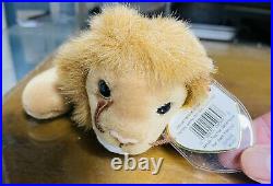 The Beanie Babies Collection Roary The Lion 1996. Retired. Rare. VHTF. A+Seller