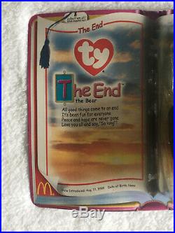 The End the Bear McDonalds TY The End Teenie Beanie Baby 1999 Rare