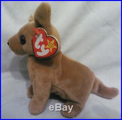 Tiny the Chihuahua Ty Beanie Baby, Rare Misspelled Tag, Excellent Condition
