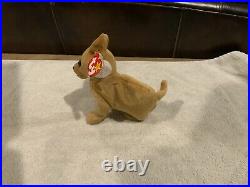 Tiny the chihuahua beanie baby with errors. Rare