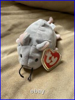 Trap the Mouse ty retired original beanie babies rare 1st gen