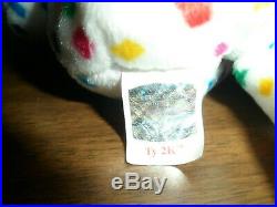 Ty 2K Beanie Baby Bear 1999 With Tag Attached and RARE TAG ERRORS