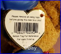 Ty BEANIE BABIES Rare Retired CURLY w Tag Errors ORIGiiNAL/SUFACE PVC1ST EDITION