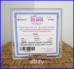 Ty Beanie Authenticated 1st Gen. Chilly the Polar Bear with Very Rare Mint Tags
