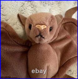 Ty Beanie Babies -Batty Brown Bat 1996 RARE, ERRORS, RETIRED