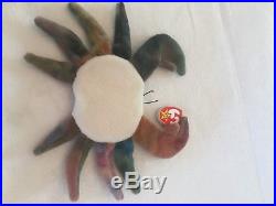 Ty Beanie Babies CLAUDE the Crab, PVC Pellets 1996 1st Edition, Korea VERY RARE
