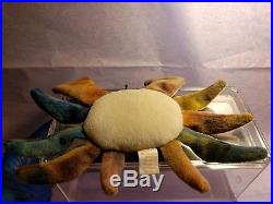 Ty Beanie Babies CLAUDE the Crab Rare Retired ALL CAPS ERROR PVC 1ST EDITION