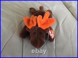 Ty Beanie Babies Chocolate The Moose 1993 Retired Rare And Has Errors