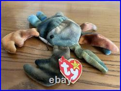Ty Beanie Babies Claude the Crab. 1996. Rare. Presented as an Original & retired