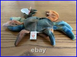 Ty Beanie Babies Claude the Crab. 1996. Rare. Presented as an Original & retired