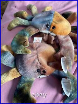 Ty Beanie Babies Claude the Crab 1996 Retired Rare MINT 1996