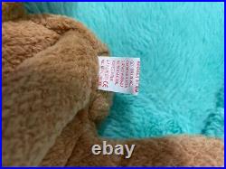Ty Beanie Babies Curly the Bear Extremely Rare 4052, 1993 Retired with ERRORS