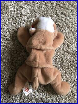 Ty Beanie Babies EXTREMELY RARE Wrinkles the Bulldog with Tag ERRORS