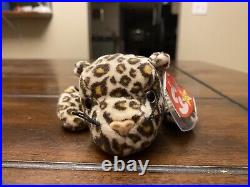 Ty Beanie Babies Freckles Leopard 1996 RARE, ERRORS (Retired, Baby) #4066