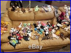 Ty Beanie Babies Lot 125+ Bears RARE 100% with TAGS non smoking no stains MINT