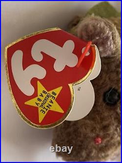 Ty Beanie Babies Scorch The Dragon RARE Tag Errors Inside of Tag Stamp