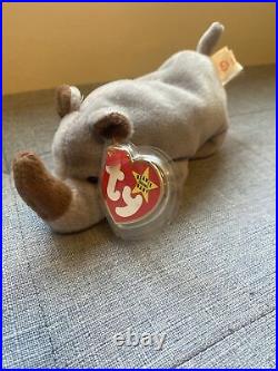 Ty Beanie Baby Spike The Rhinoceros Hang Tag for sale online 