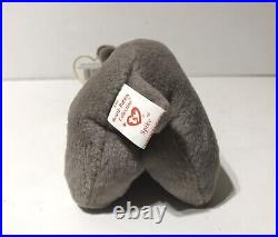Ty Beanie Babies Spike The Rhino 1996Rare with Errors on Tag