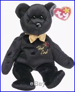 Ty Beanie Babies The End Bear 1999 With RARE Tag Errors Mint Condition