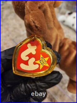 Ty Beanie Babies Weenie The Dachshund Dog Toy RARE 1995