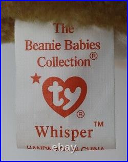 Ty Beanie Babies Whisper Deer 1997 1998 RARE, ERRORS (Retired, Baby)