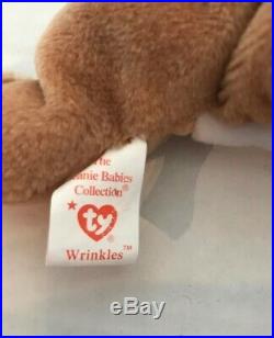 Ty Beanie Babies Wrinkles The bulldog #4103 1996 Retired Rare Vintage
