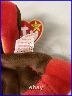Ty Beanie Baby 1996 Gobbles the Turkey Extremely RARE, Errors, Retired